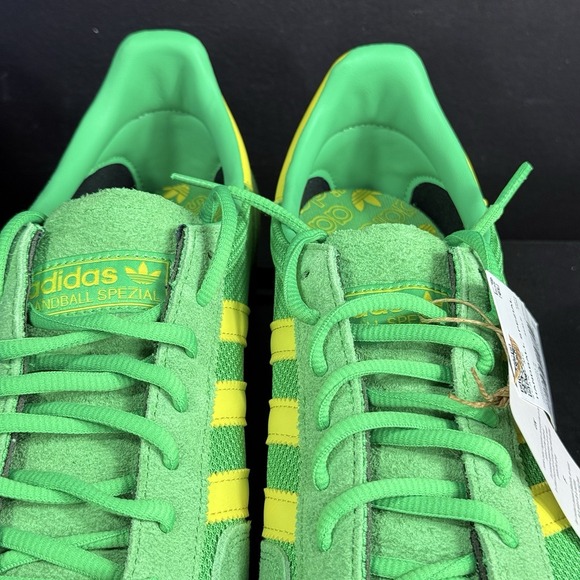 Adidas Handball Spezial Men's Athletic Sneakers New Size 11 Green Yellow JH5444 - Picture 9 of 14